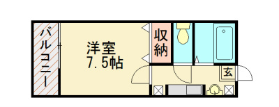 クレストピア 間取り（2階1・2号タイプ）