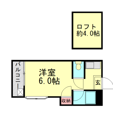 グリーンハイツ 3号室間取り